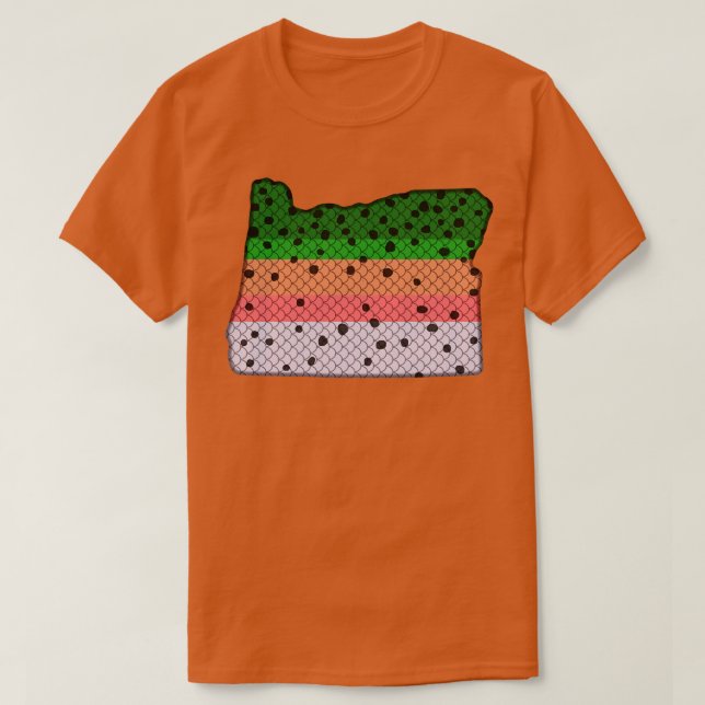 Camiseta Patrón de trucha arco iris de pesca de trucha Esta (Diseño del anverso)