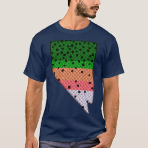 Camiseta Patrón de trucha arco iris de pesca de trucha Neva