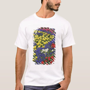 Camiseta Patrón de tulipanes y flores de jacinto de uva, 2