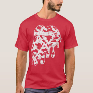 Camiseta Patrón de vaca bovina para la impresión de vaca an
