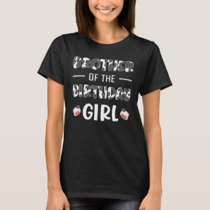Camiseta Patrón de vaca de impresión animal Hermano del cum