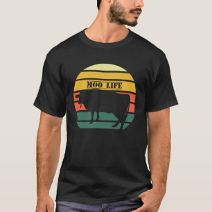 Camiseta Patrón de vaca de la vida de Farming Moo