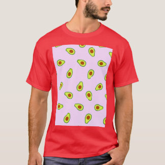 Camiseta Patrón de verano de aguacate de frutas tropicales
