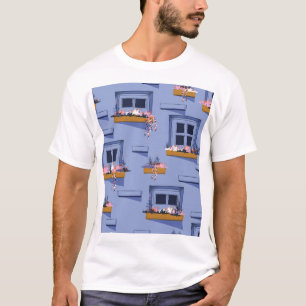 Camiseta Patrón de verano de Guay Wall Windows