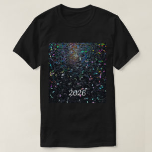 Camiseta Patrón de vidrio teñido abstracto iridiscente