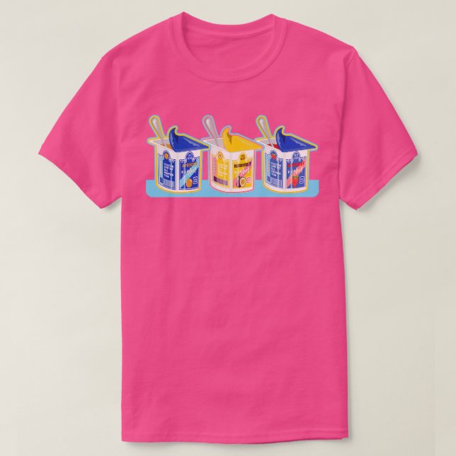Camiseta Patrón de yogur (Diseño del anverso)