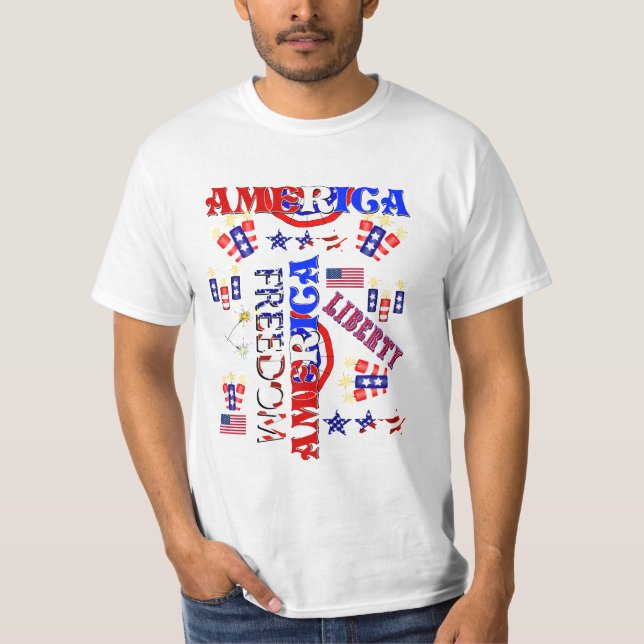 Camiseta Patrón del Día de la Independencia (Anverso)
