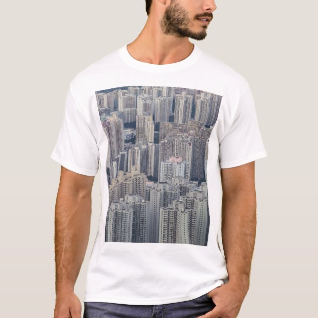Camiseta Patrón del edificio de departamentos de Hong Kong (Anverso)