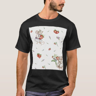 Camiseta Patrón digital sin inconvenientes ratones con fres