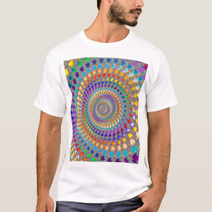 Camiseta Patrón en espiral colorido