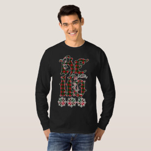 Camiseta Patrón escocés de vacaciones de invierno de 20XX