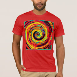 Camiseta Patrón espiral colorido brillante