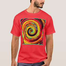Camiseta Patrón espiral colorido brillante