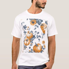 Camiseta Patrón estético de calabaza en mosaico