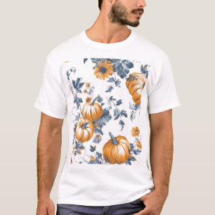Camiseta Patrón estético de calabaza en mosaico