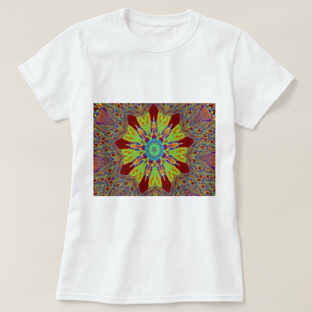 Camiseta Patrón étnico asiático-africano (Diseño del anverso)