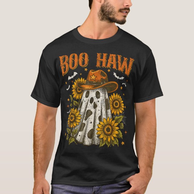 Camiseta Patrón fantasma de boo Haw Cow Spot (Anverso)
