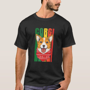 Camiseta Patrón feo de Navidad Corgi galés de Pembroke lind