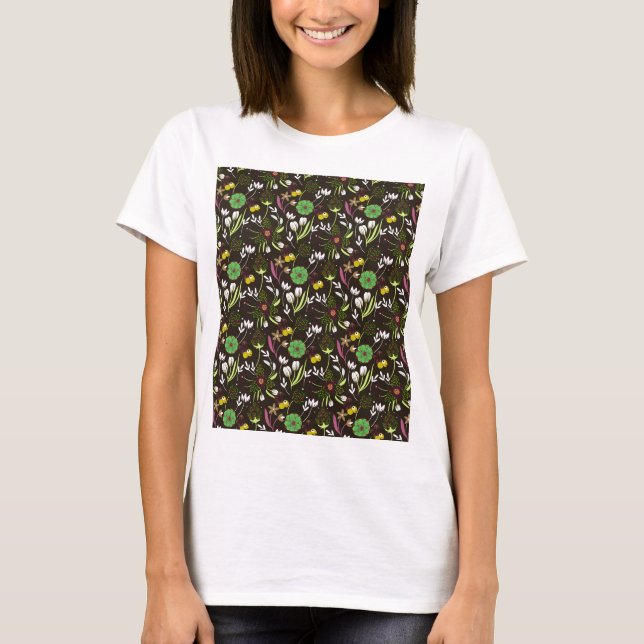 Camiseta Patrón floral (Anverso)