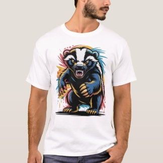 Camiseta Patrón Floral Colorido – Ilustración Vectorial Pla