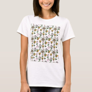 Camiseta Patrón floral de corte