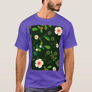 Camiseta Patrón floral de fuerza de renovación y vibración