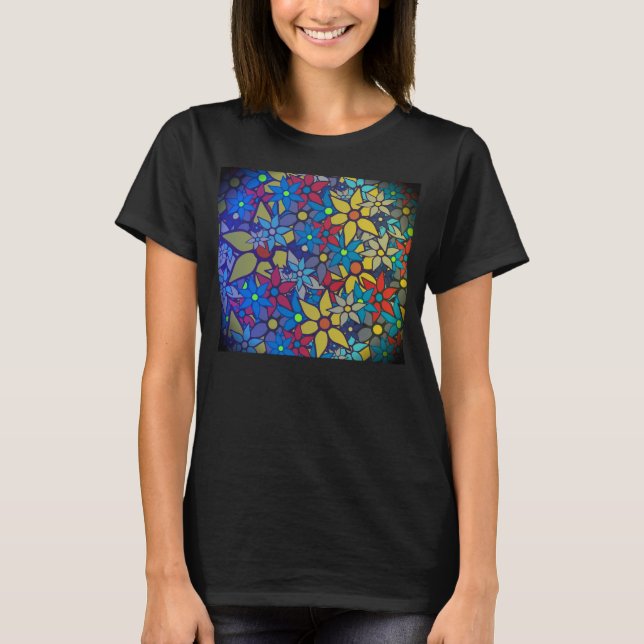Camiseta Patrón floral de moda #3 (Anverso)