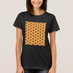 Camiseta Patrón floral de Retro Groovy 70