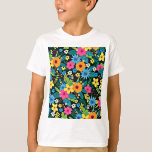 Camiseta Patrón floral de vibrante Ditsy-43785