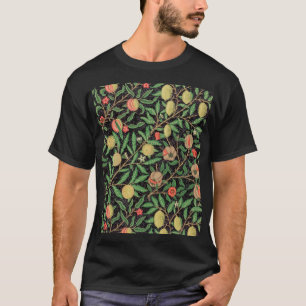 Camiseta Patrón floral granada de fruta William Morris
