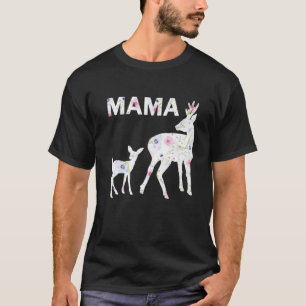 Camiseta Patrón floral Mama Fawn Doe Fop Mothers