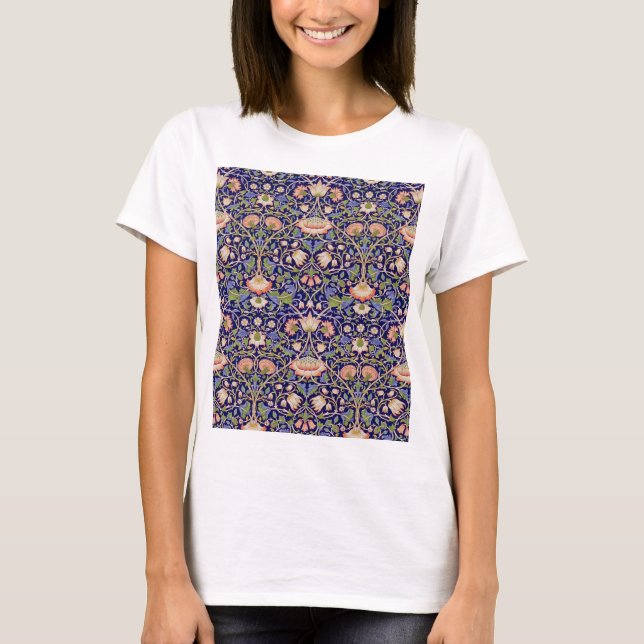 Camiseta Patrón floral vintage, William Morris (Anverso)