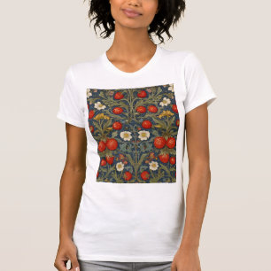Camiseta Patrón floral William Morris Strawberry Thief