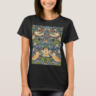 Camiseta Patrón floral William Morris Strawberry Thief