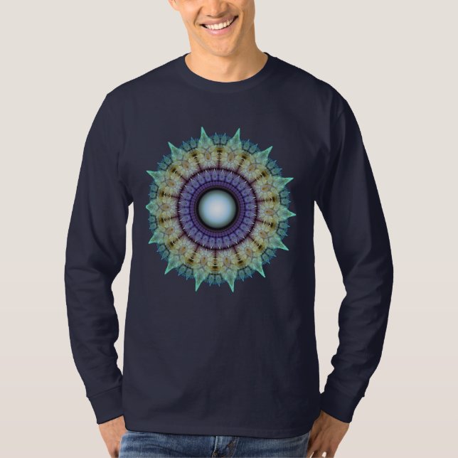 Camiseta Patrón fractal radiado con filigrana (Anverso)