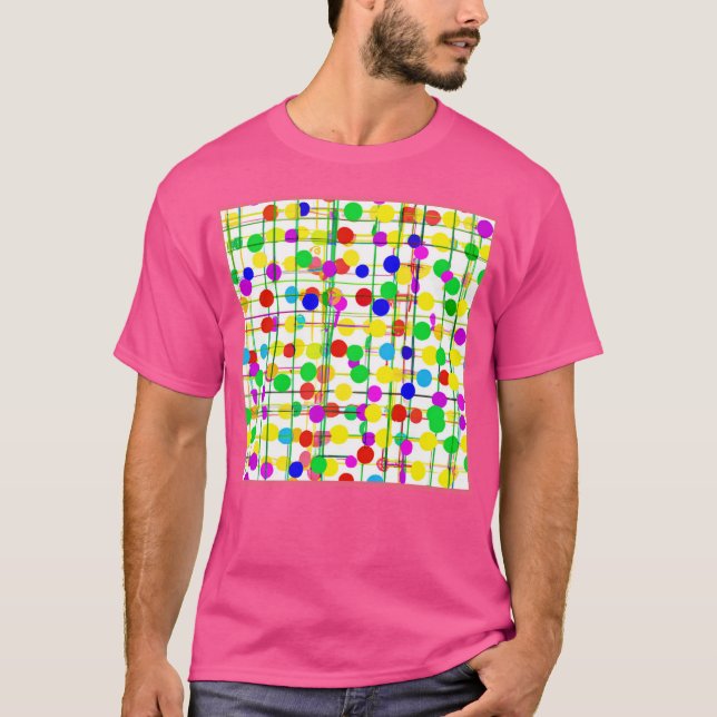 Camiseta Patrón geométrico aleatorio (Anverso)