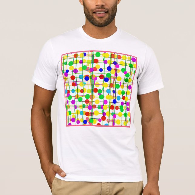 Camiseta Patrón geométrico aleatorio (Anverso)