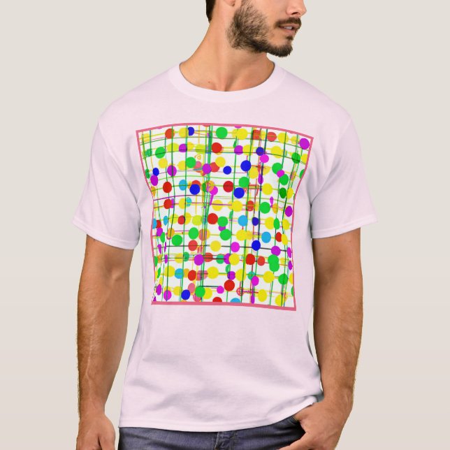 Camiseta Patrón geométrico aleatorio (Anverso)