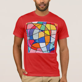 Camiseta Patrón geométrico colorido