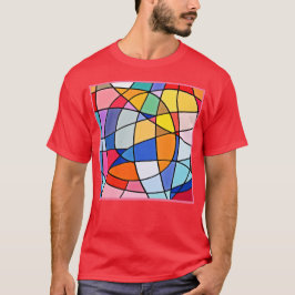 Camiseta Patrón geométrico colorido