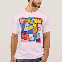 Camiseta Patrón geométrico colorido