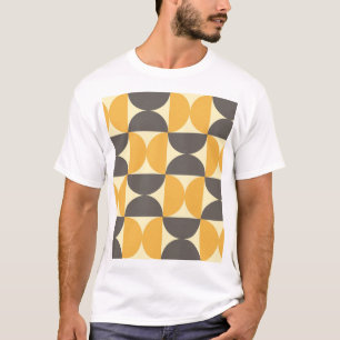 Camiseta Patrón geométrico de estilo moderno de mediados de