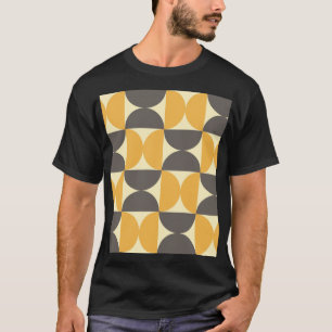 Camiseta Patrón geométrico de estilo moderno de mediados de