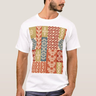 Camiseta Patrón geométrico de trabajo en banda de búsqueda