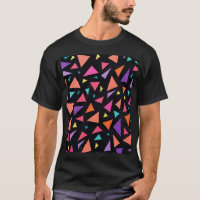 Patrón geométrico de triángulo multicolor