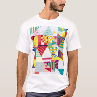 Camiseta Patrón geométrico decorativo, abstracto y sin fisu