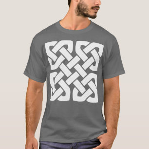 Camiseta Patrón geométrico del nudo intertejido sin cables 