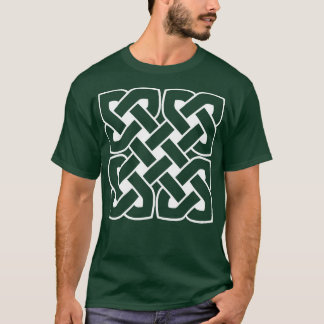 Camiseta Patrón geométrico del nudo intertejido sin cables