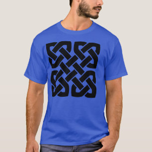 Camiseta Patrón geométrico del nudo intertejido sin cables 