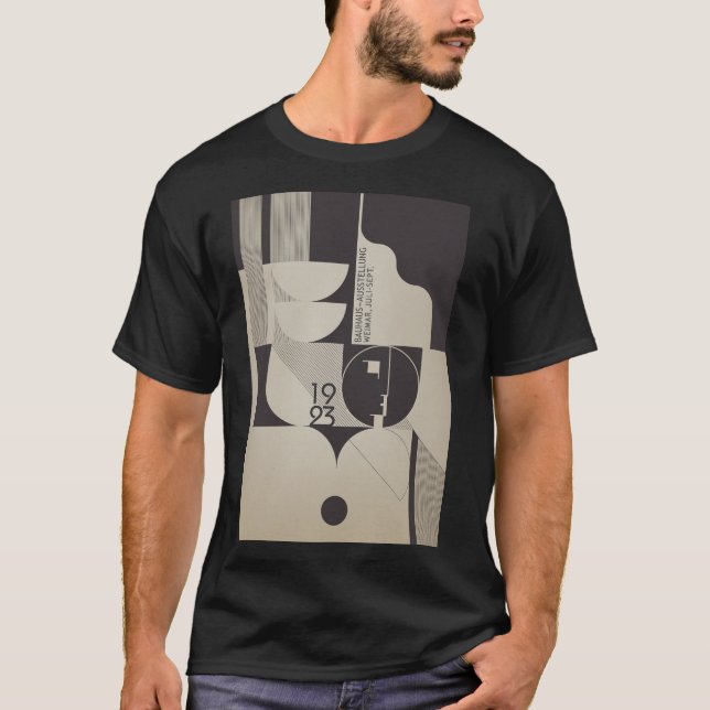 Camiseta Patrón geométrico inspirado en Bauhaus (Anverso)